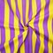 Purple-Yellow Cotton-Poly Japanese Vertical Stripe Printed Woven Fabric By the Yard